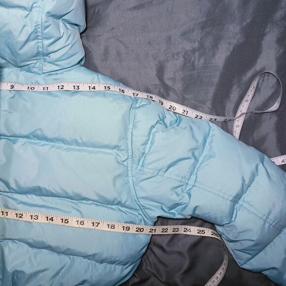 Vintage Gap Womens Down Fill Puffer Jacket Small Coat Quilted Hooded Waterfowl S - Picture 6 of 16